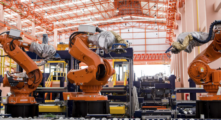 库卡机器人生产线