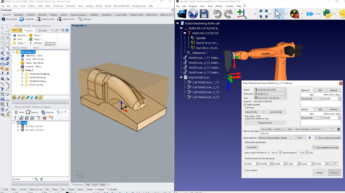 Example 3 Axis Robot Machining - Image 2