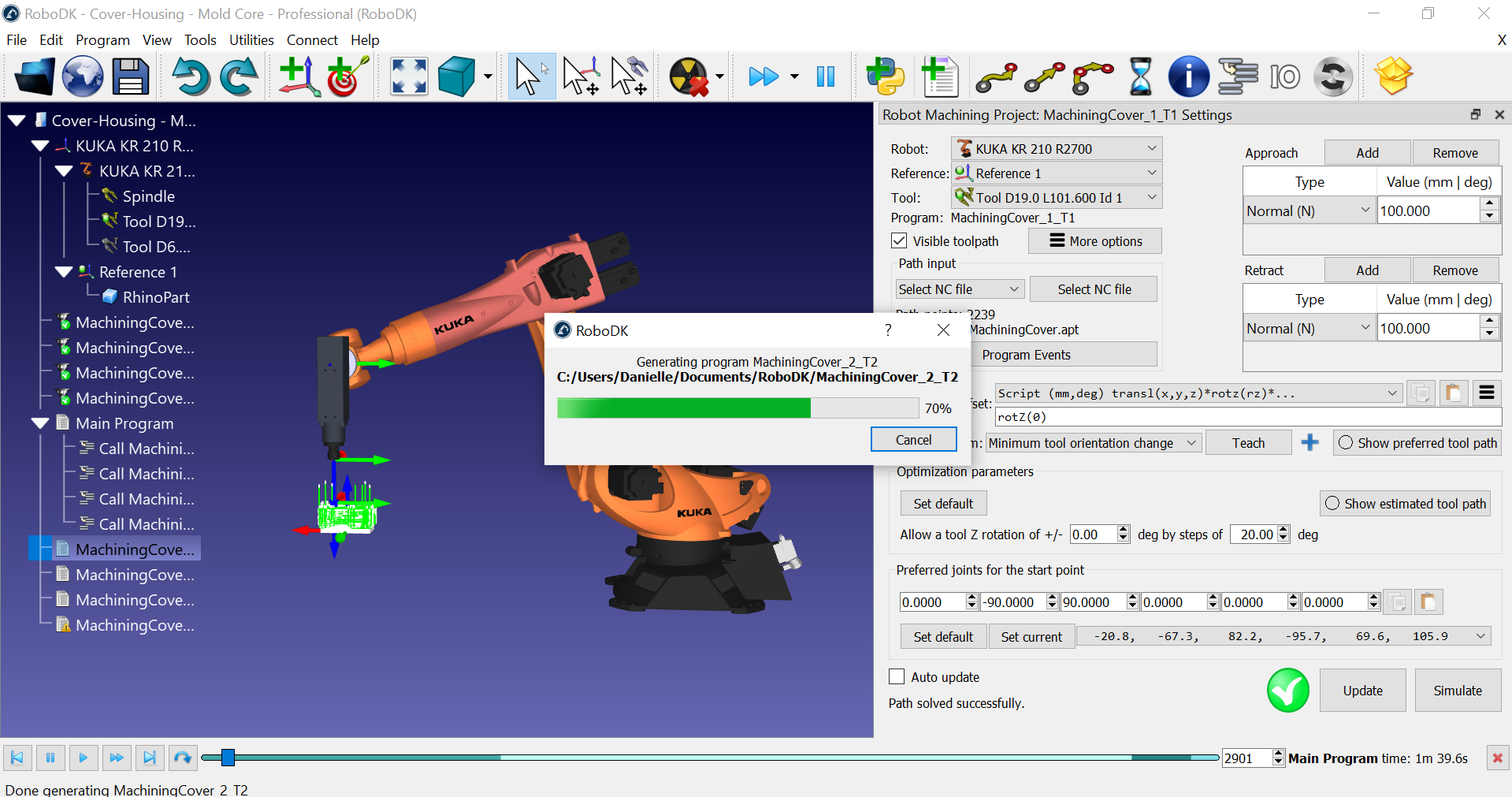 Example 3 Axis Robot Machining - Image 8