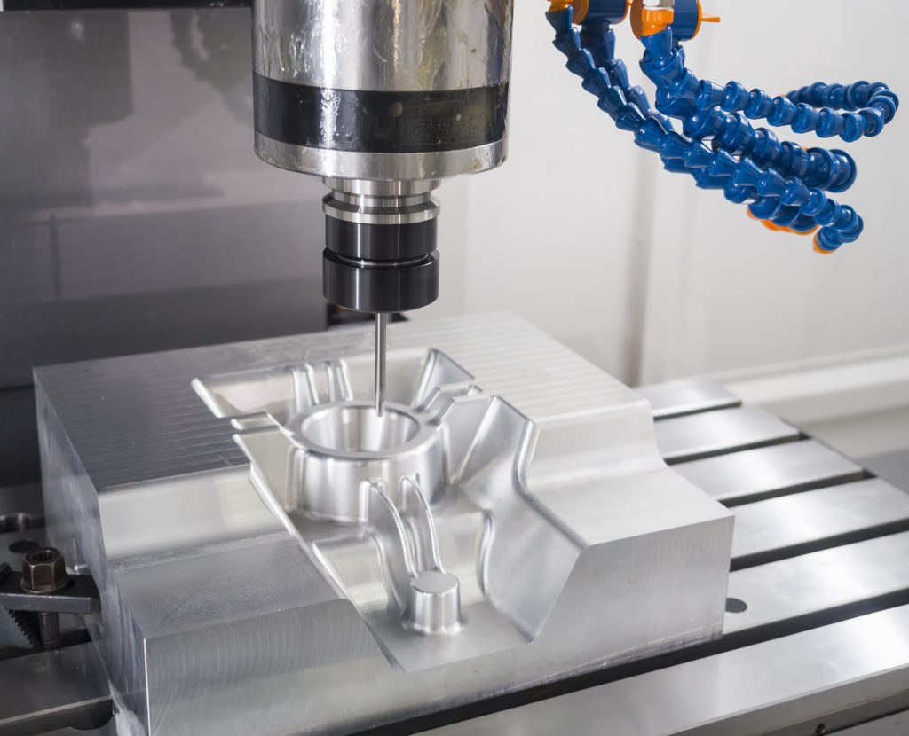 CNC machining center cutting mold