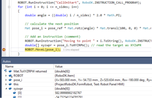 Robot Programming Debugging
