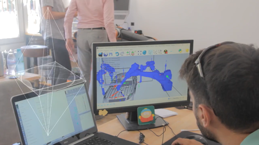 Car painting simulation by RobCo SWAT using RoboDK Software