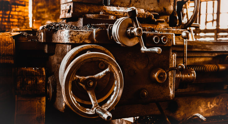 Old and used machine