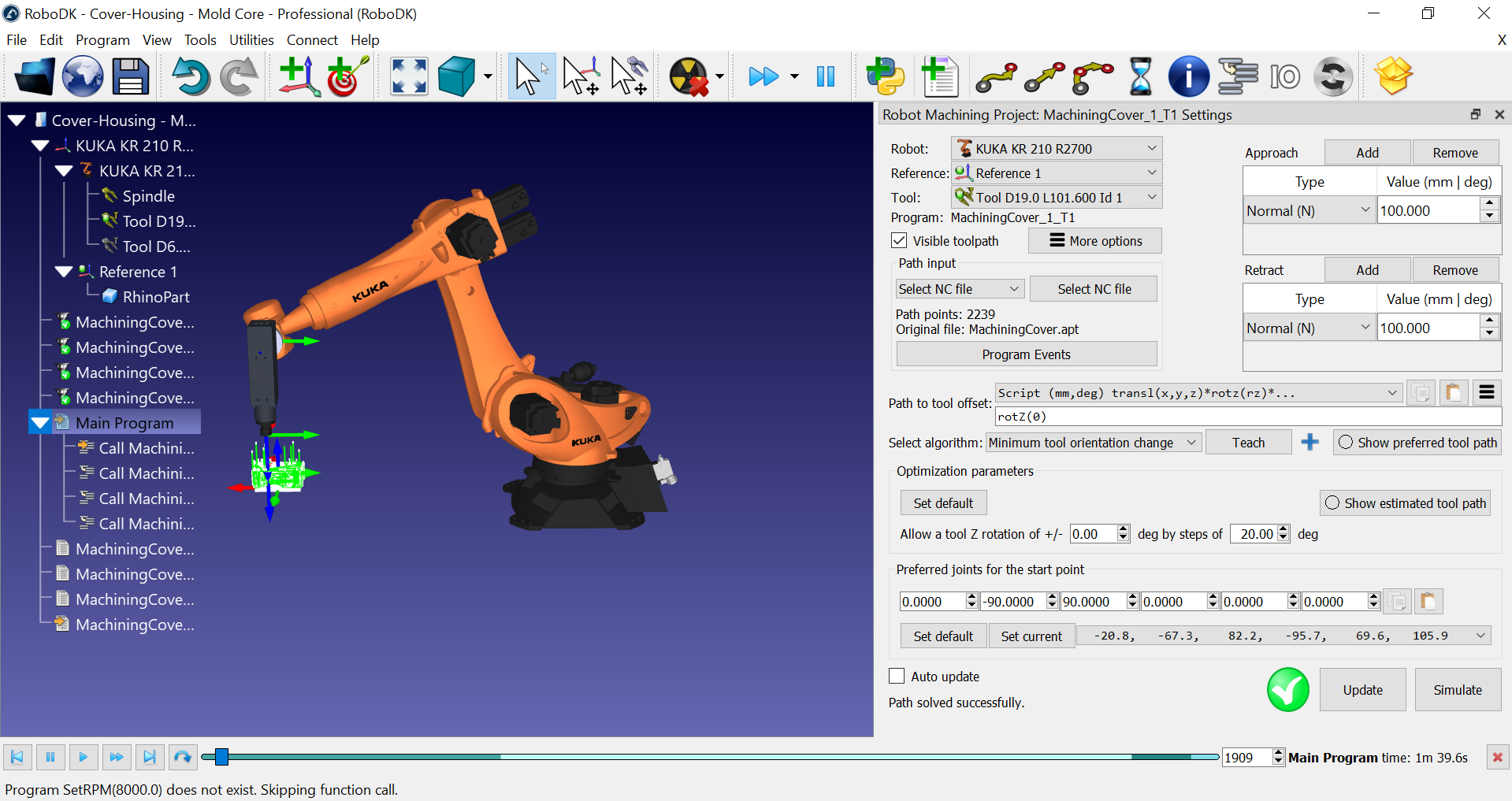 Example 3 Axis Robot Machining - Image 5